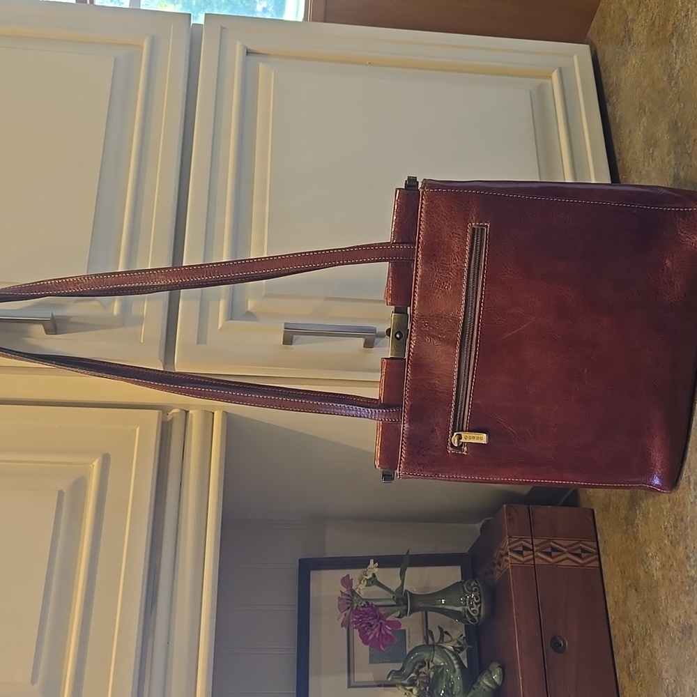 EUC Giudi Brown Leather Purse Made in Italy - Picture 2 of 10